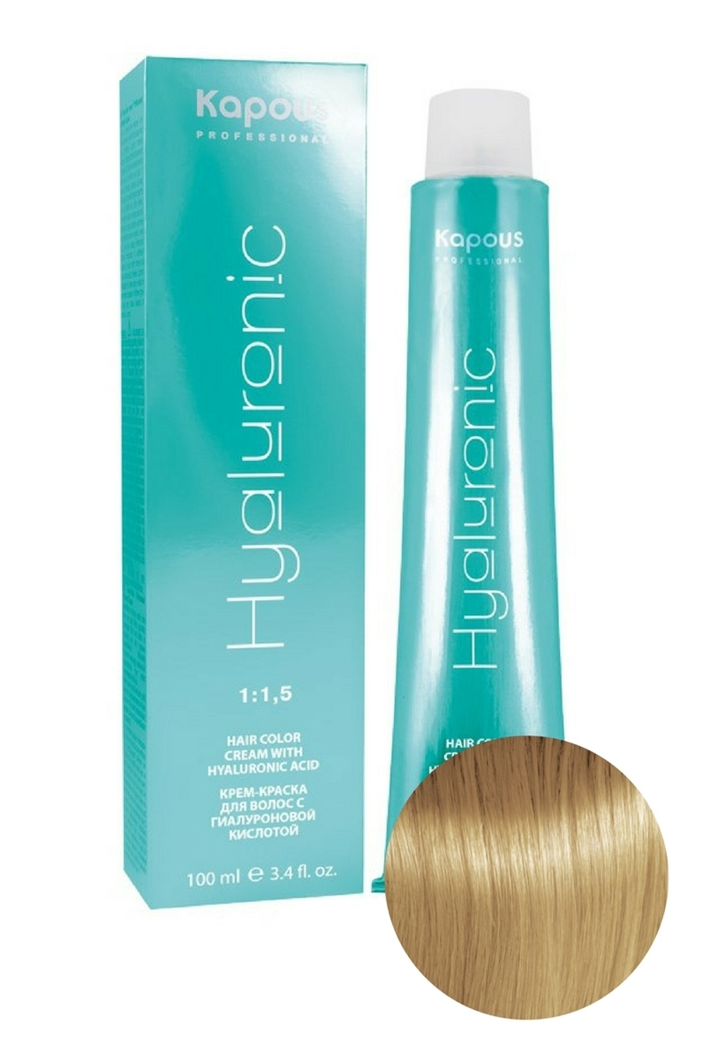 HY 8.3 Светлый блондин золотистый Крем-краска с Гиалуроновой кислотой 100мл