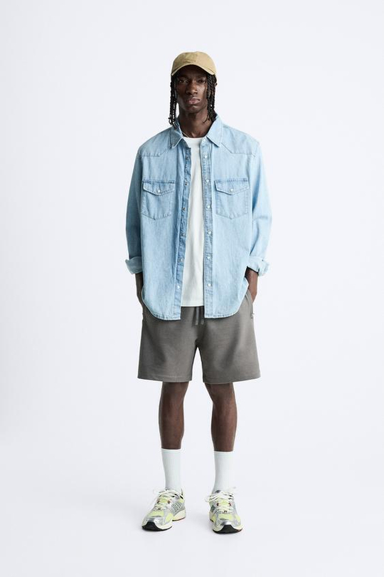 ZARA ШОРТЫ ДЖОГГЕРЫ, ТЕМНЫЙ АНТРАЦИТ
