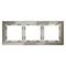 Рамка стеклянная Voltum S70 на 3 поста, (шелк, стекло) VLS110304