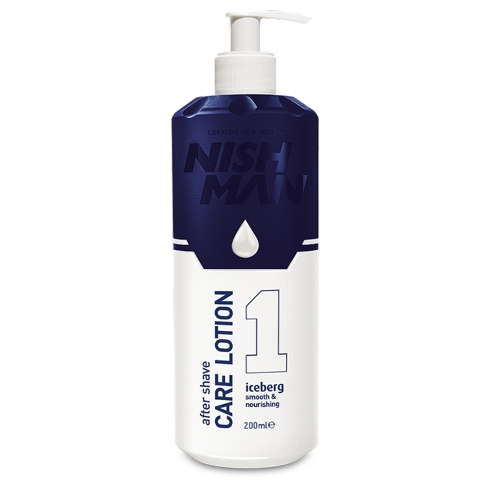 NISHMAN After Shave 01 ICEBERG, УХАЖИВАЮЩИЙ ЛОСЬОН ПОСЛЕ БРИТЬЯ 200МЛ