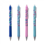 Ручка гелевая пиши-стирай, автоматическая Yalong, "Коала" 0,5 мм, синяя, резин. грип, круглый цв. пластик. корпус, пласт. уп.