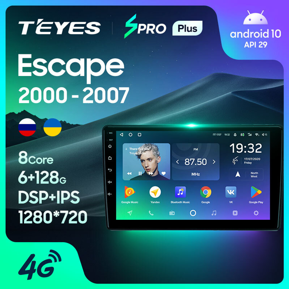 Teyes SPRO Plus 9"для Ford Escape 1 2000-2007