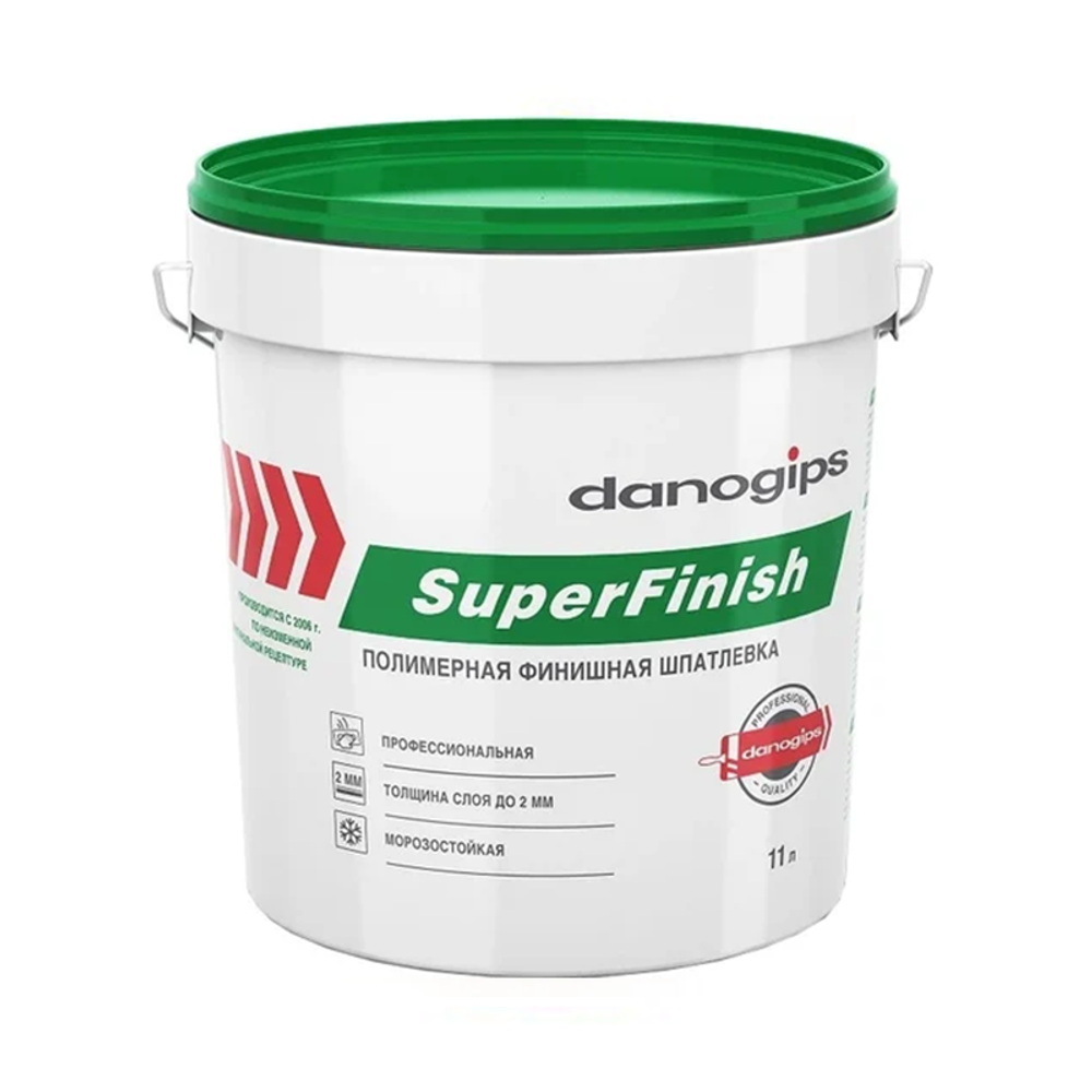 DANOGIPS SUPER FINISH шпаклевка универсальная (11л/18,1кг)