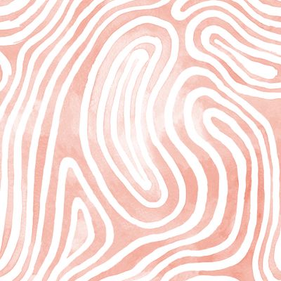 Племенной бодиарт / Коралловый абстрактный узор