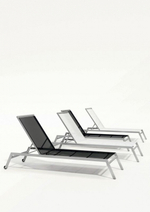 Шезлонг-лежак металлический Papatya Zen, антрацит