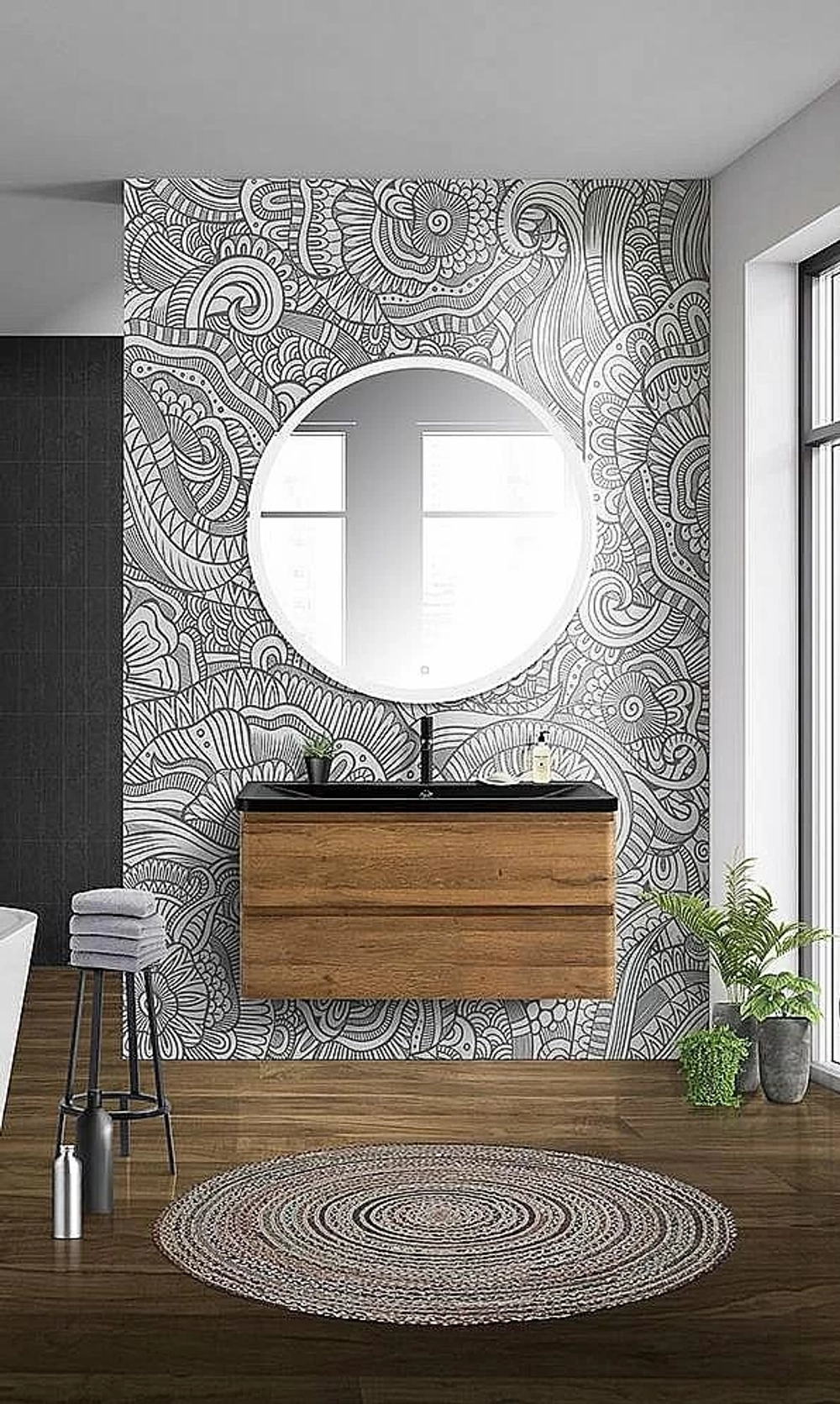 Тумба с раковиной BelBagno ALBANO 100 подвесная Rovere Rustico