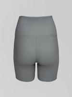 Костюм 9905 из топа и велосипедок в рубчик с логотипом снизу