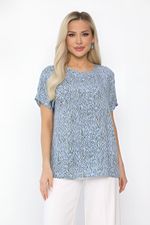 Блуза Кармен (голубая) Б13724-30М LT Collection