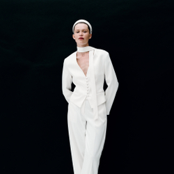 Кокошник XS с белым стеклярусом