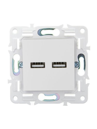 Розетка USB A+A 3.1А SKANDY SK-R15W арктич. бел. IEK SK-U21-D31-K01