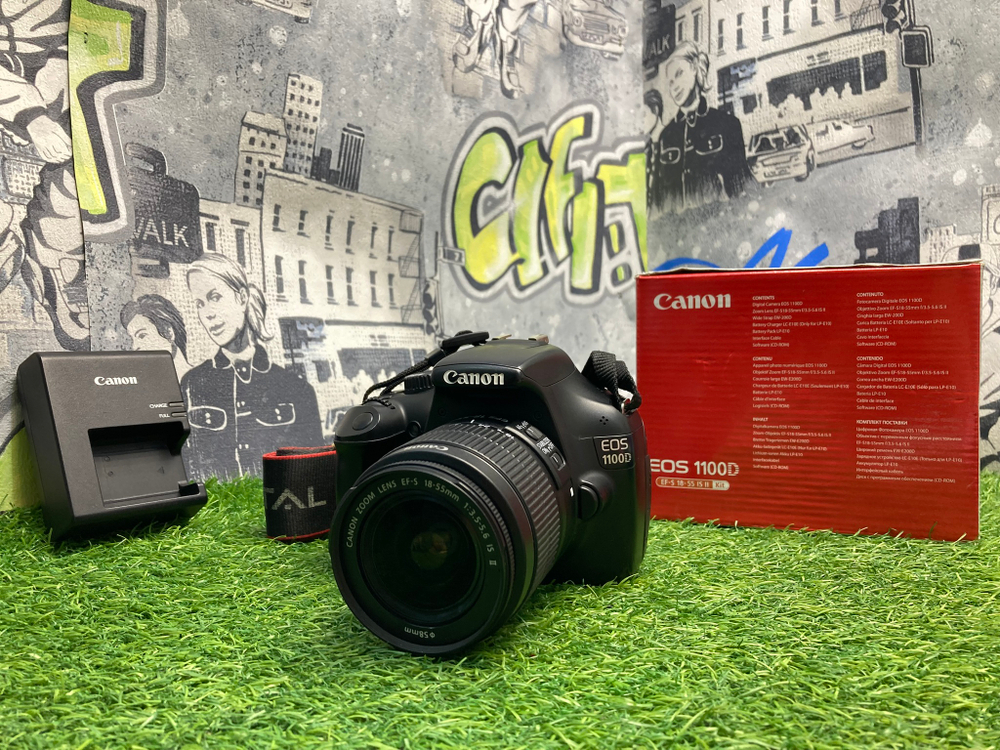 Canon 1100D kit EF-S 18-55mm IS ll 3.000 кадров