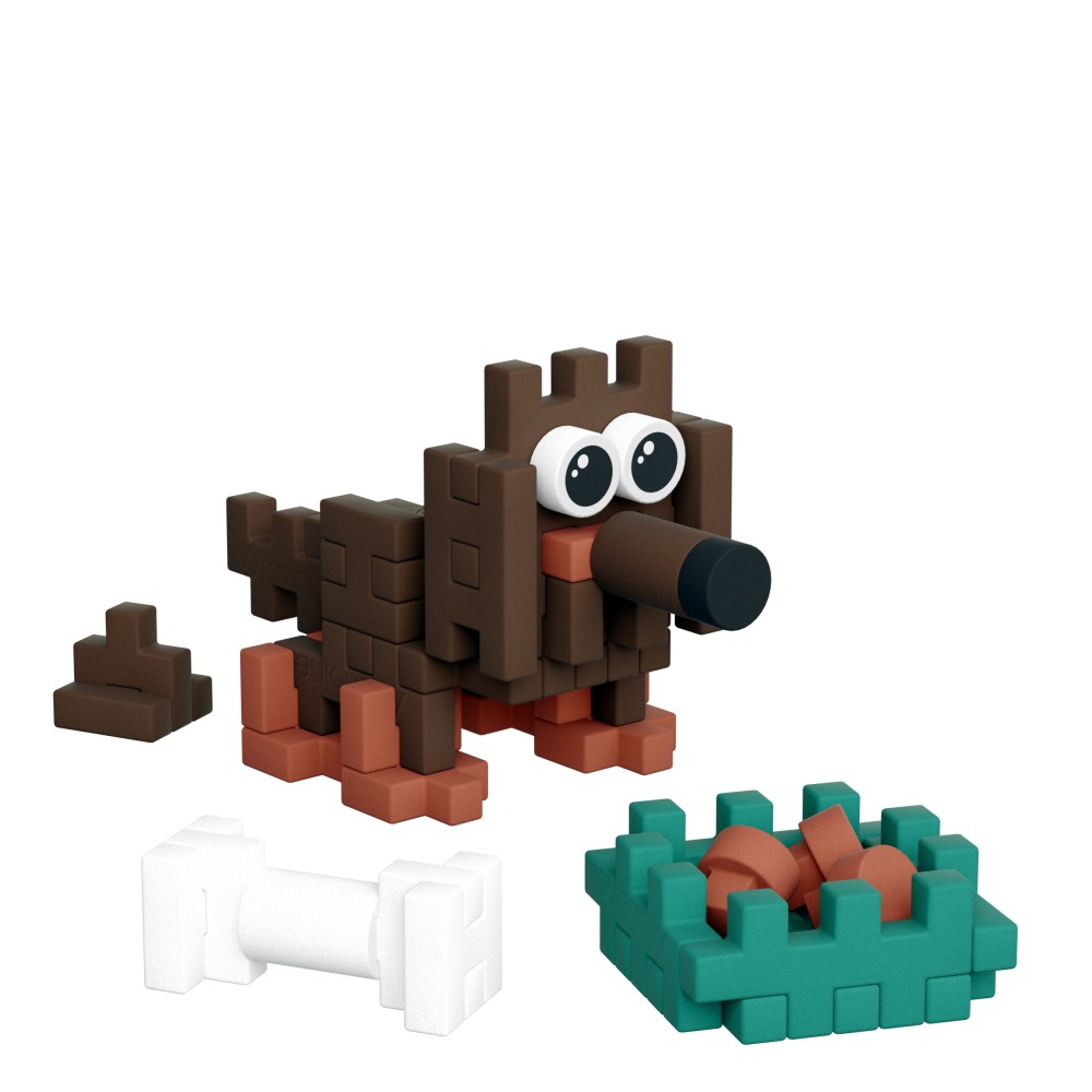 Marioinex - Мини-конструктор Waffle POCKET PETS PUPPIES Щенок 43 элемента 907832