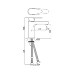 Смеситель для раковины Jaquar Vignette Prime VGP-CHR-81011B