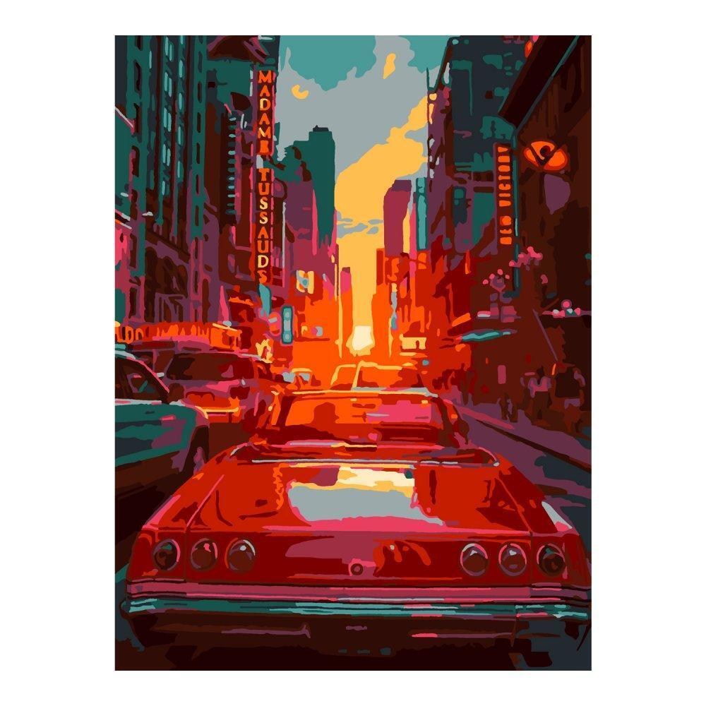 Картина по номерам 40*50см "Городской пейзаж" (на подрам.) (Lori)