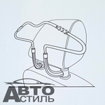 Вешалка автомобильная "Nova Bright" на подголовник с резиновыми накладками 47812