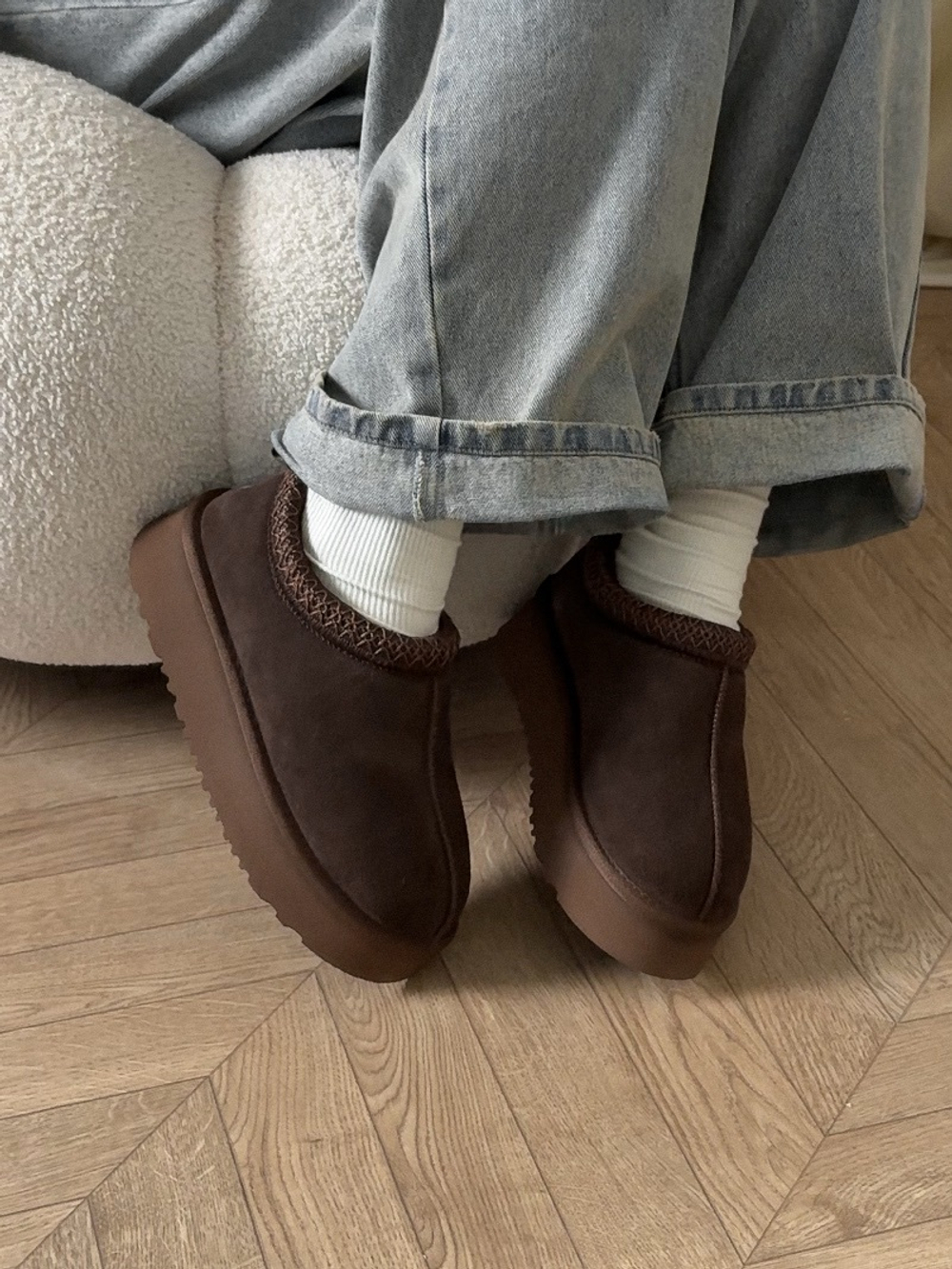 Угги из натуральной замши/Мех