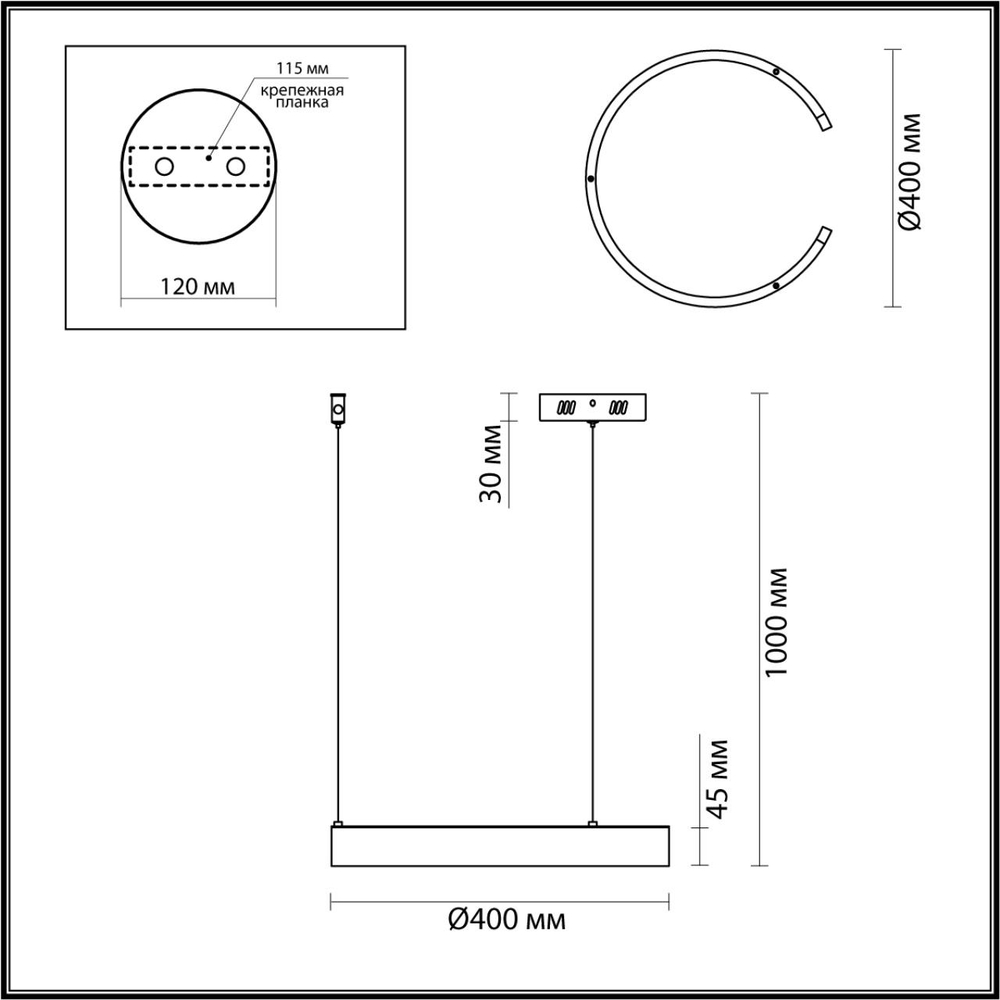 6535/28L LN Светильник LED 28Вт 3000-6000К 220В IP20 LEDIO