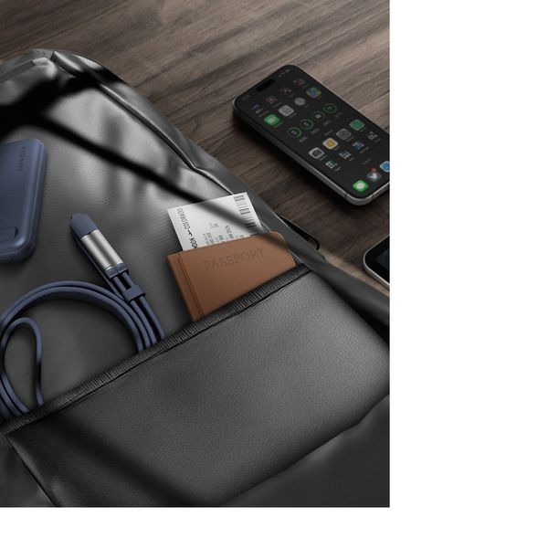 Кабель Energea Sheath 2 в 1, USB-C to Lightning / USB-C 60W 1M, Темно-серый | Gunmetal