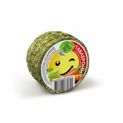 ЗВЕРЬЕ МОЕ Сено луговое прессованное с яблоком и морковью, 200 гр.