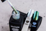 Топ без липкого слоя Lovely с зеленым шиммером Green Gold, 12 ml