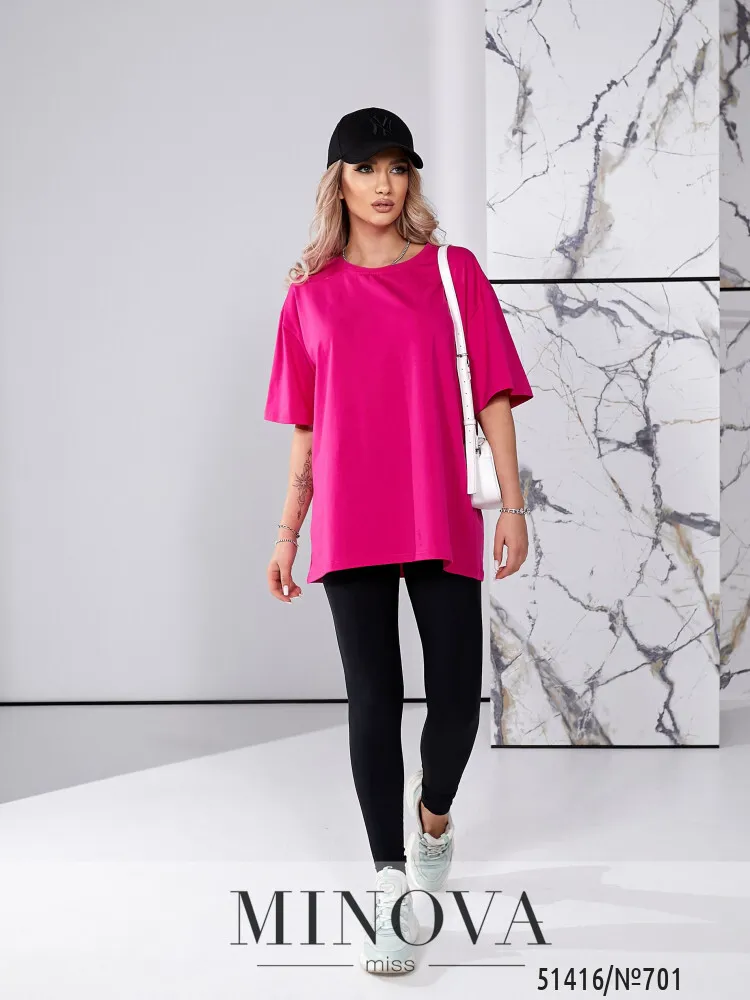 Футболка 701-малиновый Minova