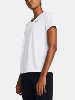 Футболка женская Under Armour Tech SSV- Solid-WHT