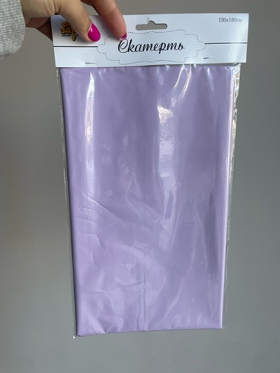 Скатерть п/э, Пастель Лаванда, 1,3*1,8 м