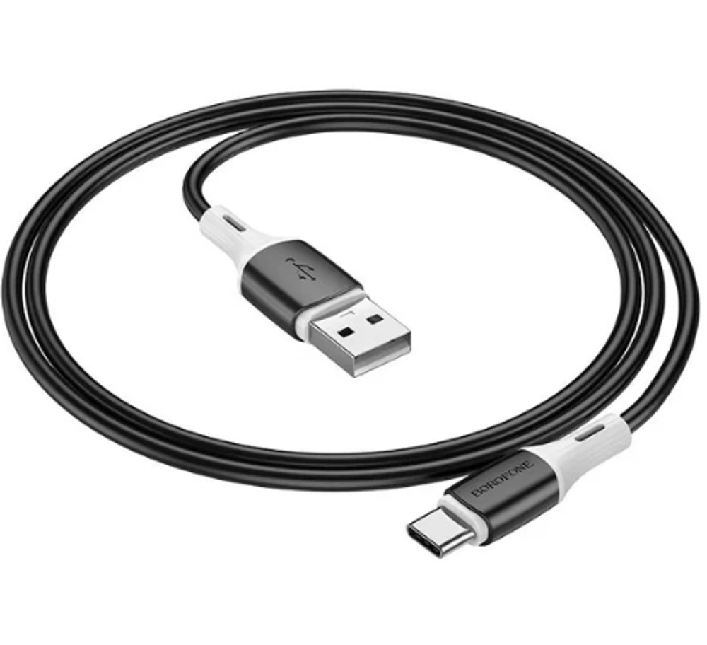 Кабель Borofone BX79 USB-Type-C 3A 1м Silicone Black