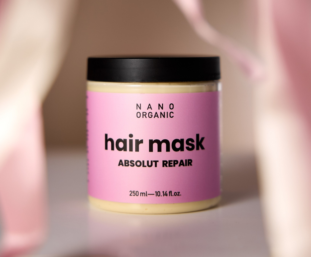 Интенсивная маска-реконструктор для поврежд. волос с церамидами "Absolut Repair", ТМ NANO ORGANIC