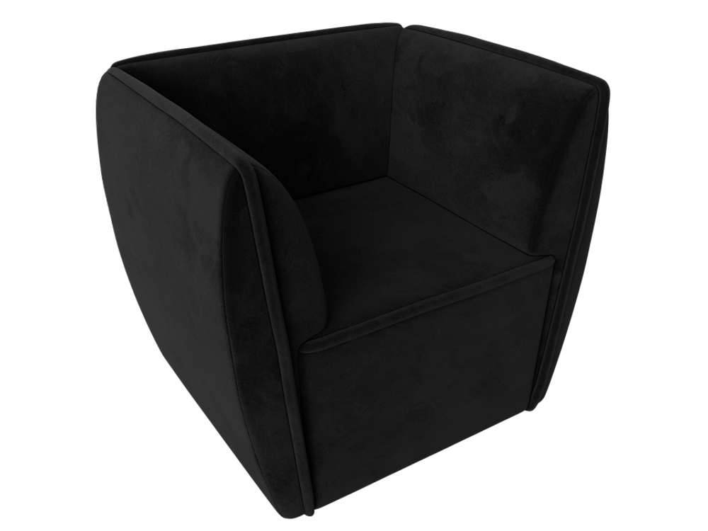 Кресло Бергамо, Черный, Велюр, 111990