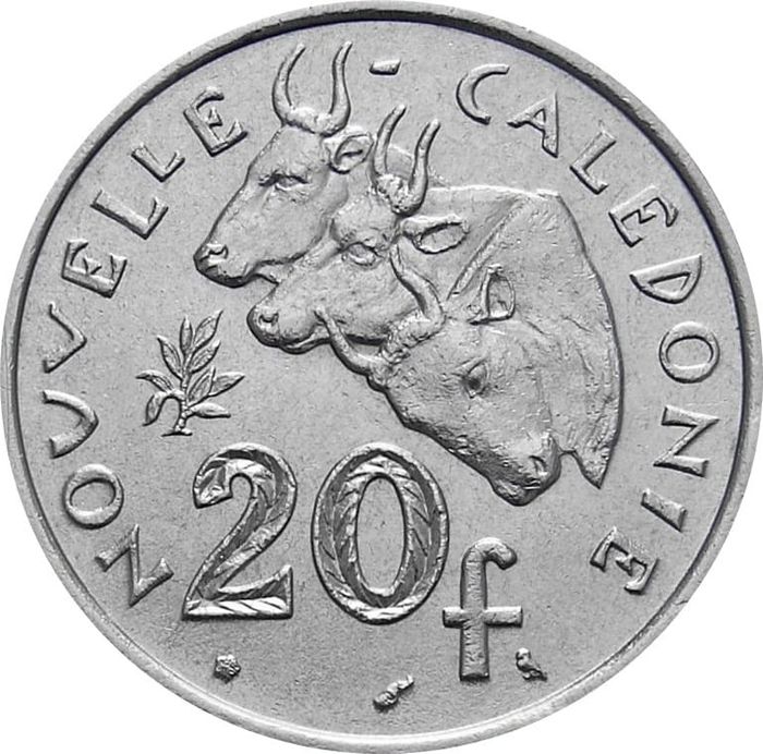 20 франков 1972 Новая Каледония