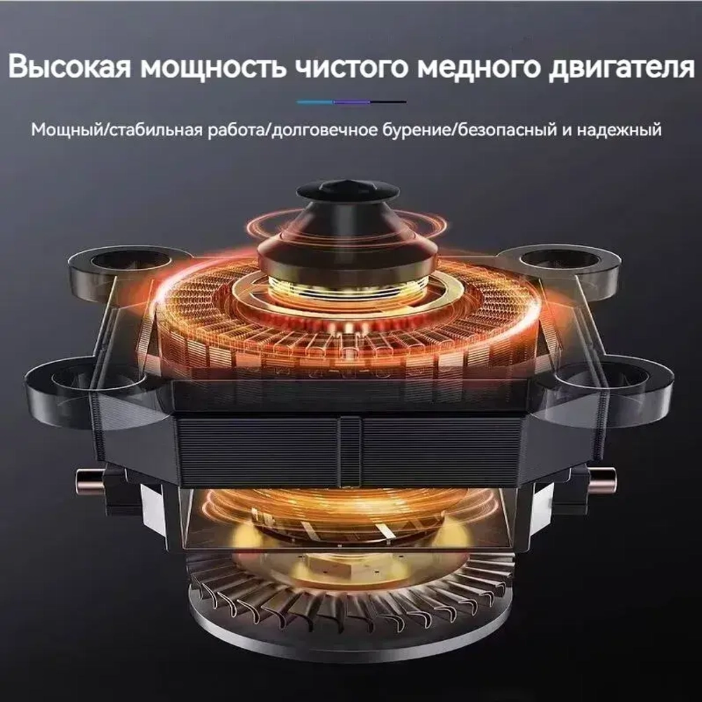 Сверление отверстий с магнитным седлом промышленного класса, 1580 Вт/1300 Н/800 об/мин, регулируемая скорость сверления и реверсирования резьбы