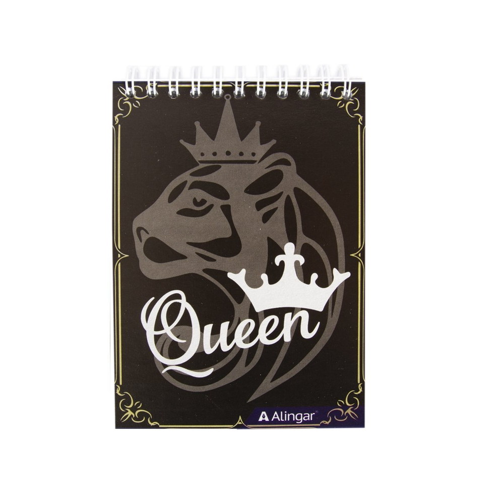 Блокнот А6, гребень, Alingar, мелованный картон, 60 л., клетка, "Волна New", ассорти