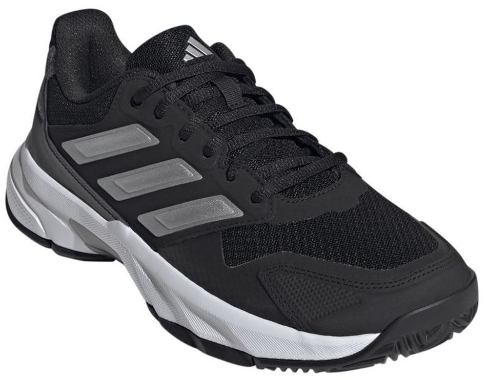 Женские Кроссовки теннисные Adidas CourtJam Control 3 W - core black/silver metallic/grey four