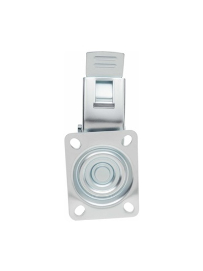 Колесо промышленное поворотное с тормозом с подшипником 160мм резина/сталь Gigant G-04-09-42