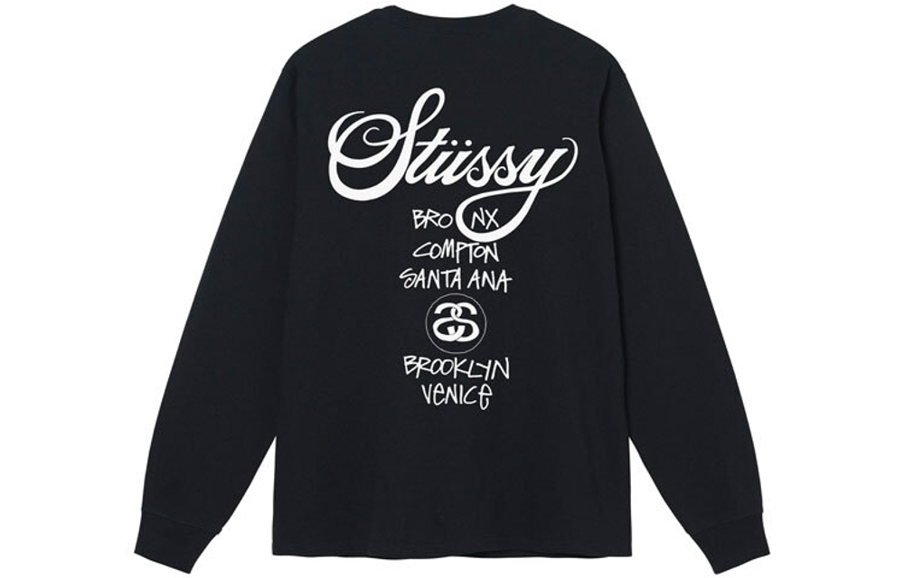 Толстовки Stussy WORLD TOUR LS TEE T, 3993713