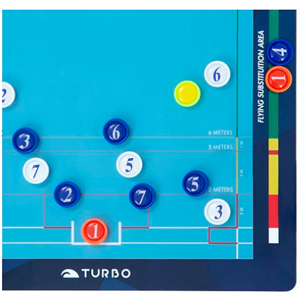 Тактическая магнитная доска TURBO WATER POLO MAGNETIC TACTICAL BOARD для водного поло