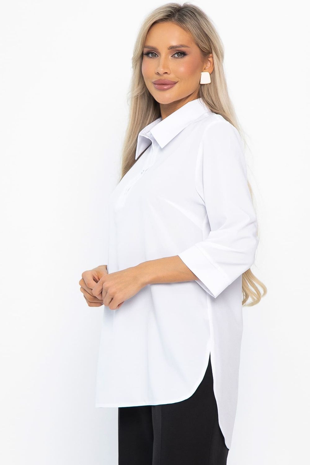Блуза Искра (белая) Б14736-3М LT Collection
