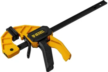 Струбцина F-образная, быстрозажимная, 150 х 55 мм, усиленный нейлоновый корпус Denzel