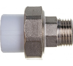 Муфта разъемная американка ППР 25 х 3/4" НР VALFEX PP-R полипропиленовая белая