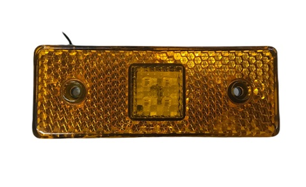 Фонарь светодиодиодный 24В красный широкий маркер с проводом