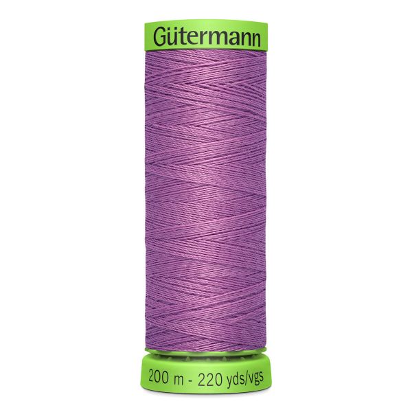 Нитки для тонких тканей Gutermann Extra Fine 150 (200 метров), 5 кат. | 716 сиренево-розовый