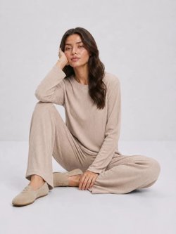 Костюм женский брючный летний лапша пломбир M