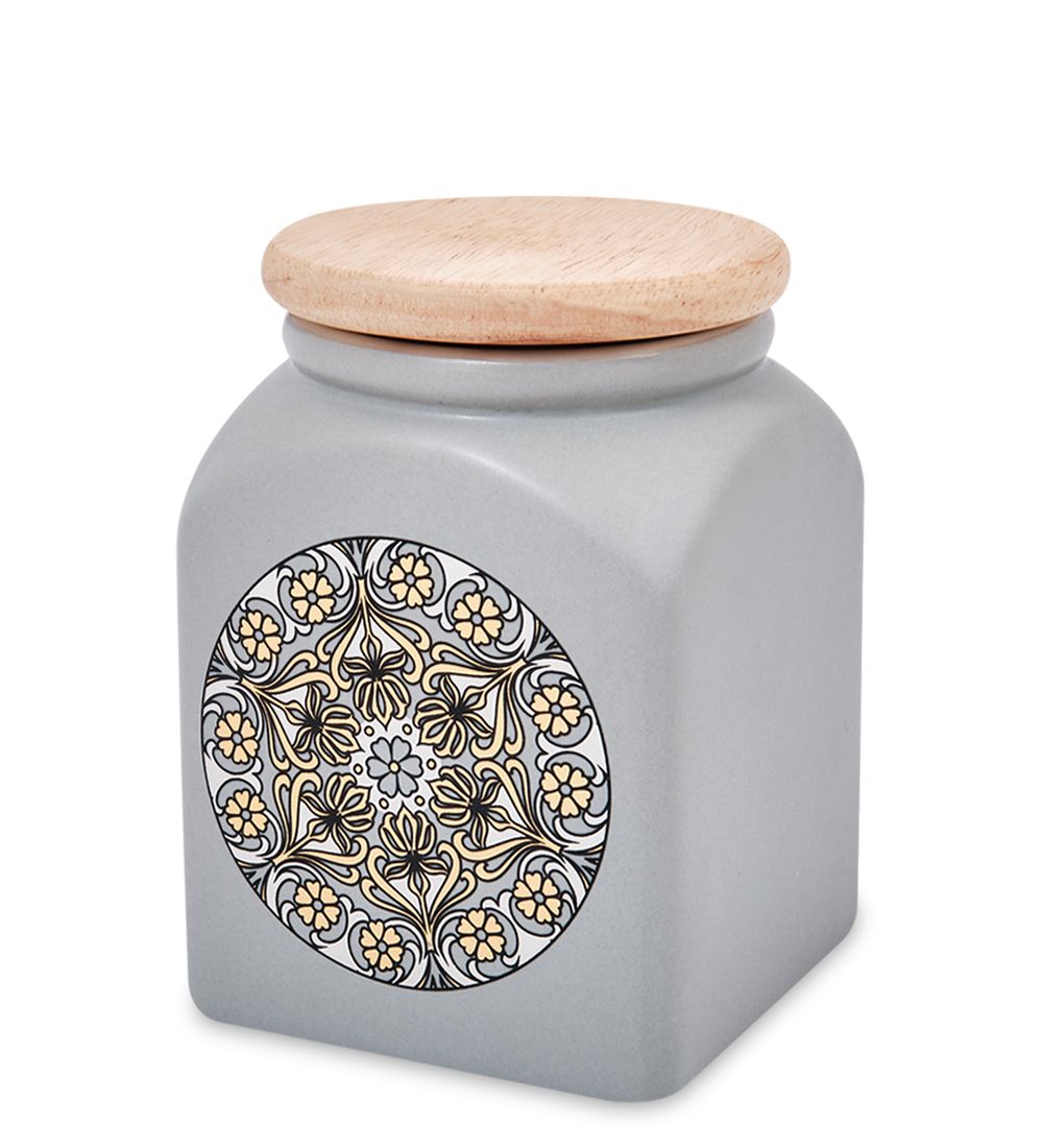 TJ-16/1 Керамическая банка сред. с крышкой