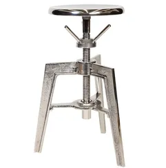 Столик/табурет Hardform 2 с регулировкой высоты, хром