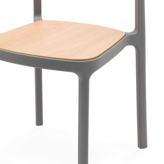 Стул Obu Wood серый