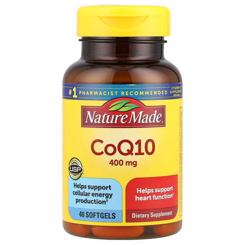 Nature Made, Коэнзим Q10, 400 мг, 40 мягких таблеток