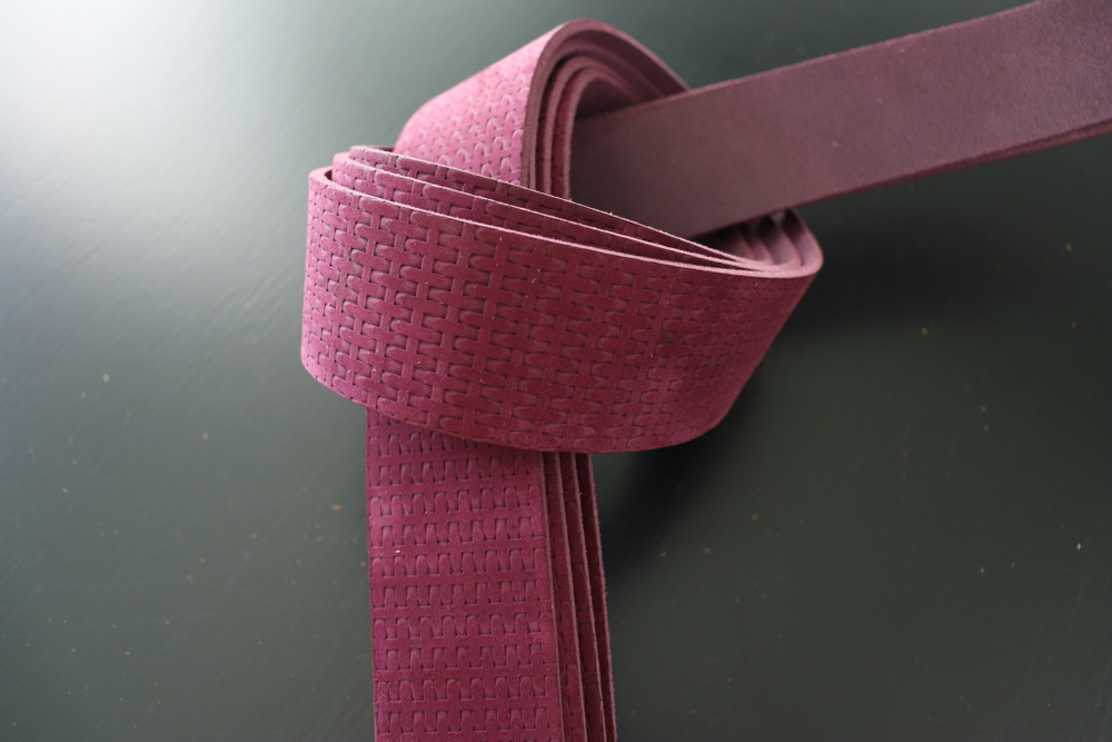 Ременная заготовка Шелк Винная + Плита Плетение