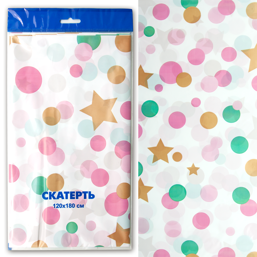 Скатерть Конфетти и золотые точки
