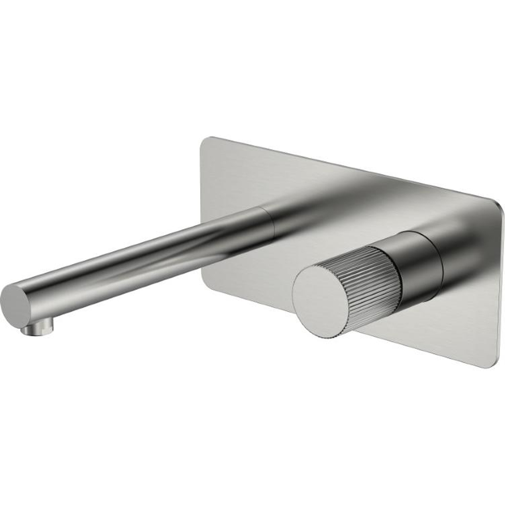 Смеситель для раковины Boheme Stick 125-NB.3 С ВНУТРЕННЕЙ ЧАСТЬЮ, Nikel Brush LINEA